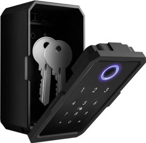 Lacăt smart TitanBox pentru chei, cifru, card, amprentă și aplicație Tuya, negru - Img 6
