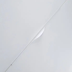 Maner metalic aplicat pentru mobilier, model MOLINA, stil modern/minimalist, Lungime totala = 296 | 396 | 496 | 596 | 796 mm, finisaj aluminiu