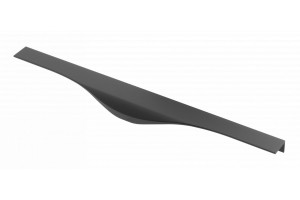 Maner metalic aplicat pentru mobilier, model MOLINA, stil modern/minimalist, Lungime totala = 496 | 596 | 796 mm, finisaj negru mat