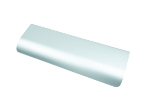 Maner metalic pentru mobilier, model Attis, Lungime totala = 50 | 120 | 200 | 300 | 400 | 1200 mm, finisaj aluminiu - Img 1