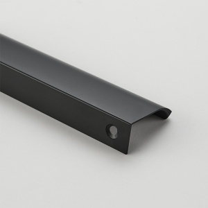 Maner metalic pentru mobilier, model Attis, Lungime totala = 50 | 120 | 200 | 300 | 400 | 1200 mm, finisaj negru mat - Img 3