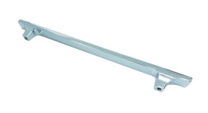 Maner metalic pentru mobilier, model Kubera, distanta dintre gauri = 160 mm, finisaj crom lucios/transparent - Img 2
