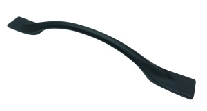 Maner metalic pentru mobilier, model Tara, distanta dintre gauri = 128 | 192 mm, finisaj negru mat - Img 1
