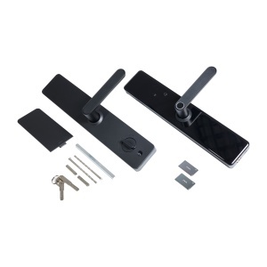Mâner smart Viva Lock, amprentă, parolă, card și acces via aplicație Smartlock Pro, negru - Img 3