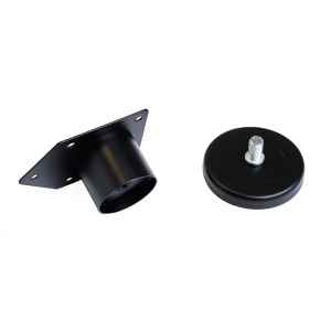 Picior mobilier reglabil din metal FI 42, finisaj negru, 50 / 80 / 100 mm - Img 5