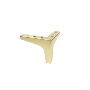 Picior pentru mobilier si canapele, model NUT, H = 100 | 130 mm, finisaj auriu periat