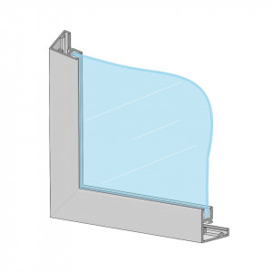 PROFIL SAMET ALUMINIU GEAM 23x21 2.8ML - DECOFIX - Img 3