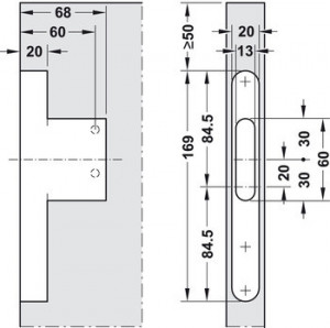 Suport perete pentru dispozitive suspendare model 290.54 - Img 3
