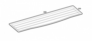 Tavita rezerva pentru scurgator /picurator bucatarie de 900 mm , plastic transparent