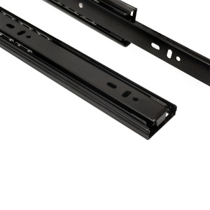 Glisiera IFL cu bile H=42 mm, pentru sertare cu adancimea de 300 | 350 | 400 | 450 | 500, max 30 Kg, neagra - Img 2