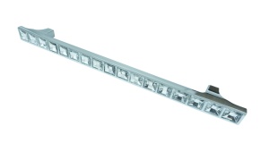 Maner metalic pentru mobilier, model Kubera, distanta dintre gauri = 160 mm, finisaj crom lucios/transparent - Img 3
