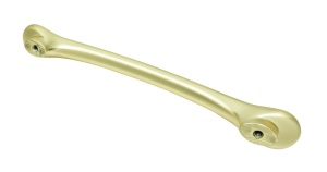 Maner metalic pentru mobilier, model Uriel, distanta dintre gauri = 128 | 224 mm, finisaj auriu mat - Img 3