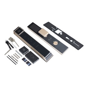 Mâner smart Vetrolock cu cameră, recunoaștere facială, scanare palmă, amprentă, cod, card și Wi-Fi, negru - Img 4