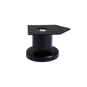 Picior mobilier reglabil din metal FI 42, finisaj negru, 50 / 80 / 100 mm - Img 2