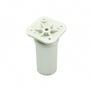 Picior model GARNI, 100 mm, finisaj aluminiu