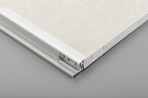 Profil lateral banda LED GLAXGKS pentru placi gips-carton, L=3000 mm - Img 2