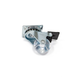 Rotila IFL pentru mobilier, silicon, FI 35 mm, H=50 mm, cu / fără blocare, max. 25 kg/bucata, placă fixare 42x42 mm, finisaj transparent/zincat - Img 5