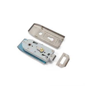 Set broasca si maner pentru usa din sticla 10-12 mm, model NEXA, asimetrica, finisaj inox - Img 8