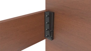Set demontabili Letto pentru pat fixare la 90 grade , plastic negru - Img 3