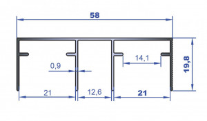 Sine duble superioare pentru sistem SKM 80 - Img 2
