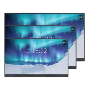 Tabla interactiva cu touch screen pentru sali de clasa, interfata Android, 65 | 75 | 86