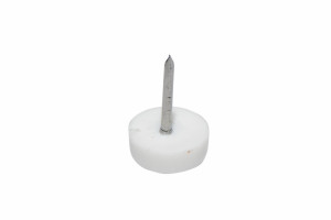 Alunecatori cui pentru mobilier, FI 1.5x13mm/ FI 14x4.5mm, finisaj alb | maro | negru - Img 2