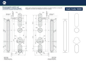 Broască pentru uși metalice și lemn, compatibilă cu mânere smart, interax Y68, cod 12200 - Img 4