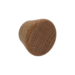 Buton din lemn pentru mobilier, model Skala, Ø40x25 mm, finisaj stejar natur | nuc - Img 3