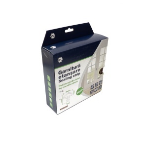 Cheder etanșare TPE 10 m pentru uși și ferestre 10x11x4 mm alb/maro - Img 5