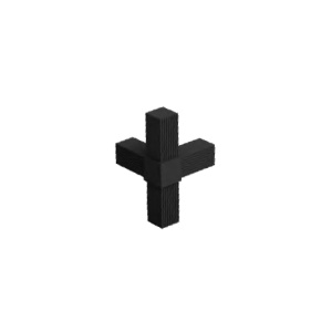 Element 3D pentru imbinare 4 profile sistem Puzzle