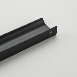 Maner metalic pentru mobilier, model Attis, Lungime totala = 50 | 120 | 200 | 300 | 400 | 1200 mm, finisaj negru mat - Img 5