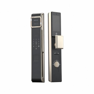 Mâner smart Vetrolock cu cameră, recunoaștere facială, scanare palmă, amprentă, cod, card și Wi-Fi, negru