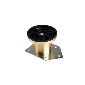 Picior mobilier reglabil din metal FI 42, finisaj auriu mat, 50 / 80 / 100 mm - Img 7