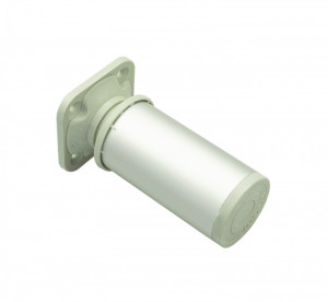 Picior model GARNI, 100 mm, finisaj aluminiu - Img 2