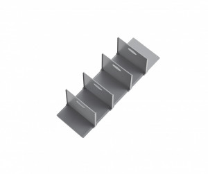 Set 4 separatoare inferioare cos jolly Preciso pentru corp de 150 | 200 mm, finisaj antracit - Img 1
