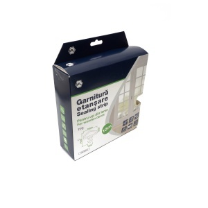 Cheder etanșare TPE 10 m pentru uși și ferestre 10x11x4 mm alb/maro - Img 2