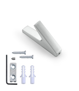 Cuier model CALIF, 1 carlig, finisaj aluminiu | auriu mat | negru mat - Img 10