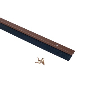 Garnitură etanșare și izolare ușă, aplicată, TPE, suport aluminiu, 1000 mm, alb / maro - Img 6