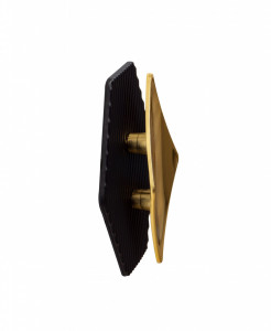 Maner cu sild HELIOS 32mm auriu/negru mat