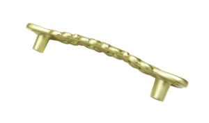 Maner metalic pentru mobilier, model Bagdad, distanta dintre gauri = 96 mm, finisaj auriu mat - Img 3