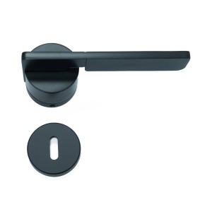 Maner pentru usi si rozeta P, model ESUS, FI 54x155 mm, finisaj negru mat
