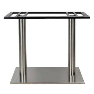 Picior central pentru mese model DOPPIO, H=720 mm, finisaj inox