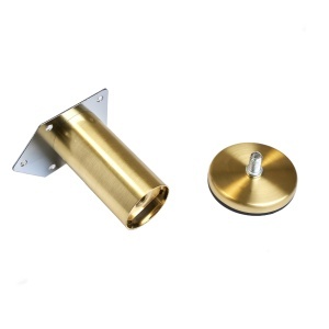Picior mobilier reglabil din metal FI 42, finisaj auriu mat, 50 / 80 / 100 mm - Img 4
