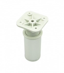 Picior model GARNI, 100 mm, finisaj aluminiu - Img 3