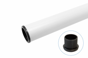 Set 4 picioare Solusa pentru blat masa, FI60x710 mm, finisaj alb - Img 8