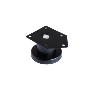Picior mobilier reglabil din metal FI 42, finisaj negru, 50 / 80 / 100 mm - Img 3
