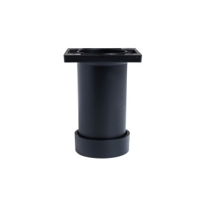 Picior mobilier reglabil din plastic FILO, finisaj negru, 50 / 80 / 100 mm