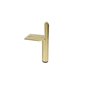 Picior pentru mobilier si canapele, model OREN, H = 100 | 150 mm, finisaj auriu periat - Img 2