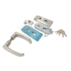 Set broasca si maner pentru usa din sticla 10-12 mm, model NEXA, simetrica, finisaj inox - Img 10