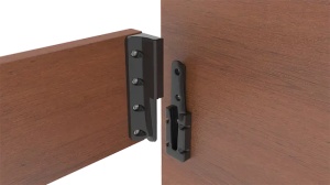 Set demontabili Letto pentru pat fixare la 90 grade , plastic negru - Img 4